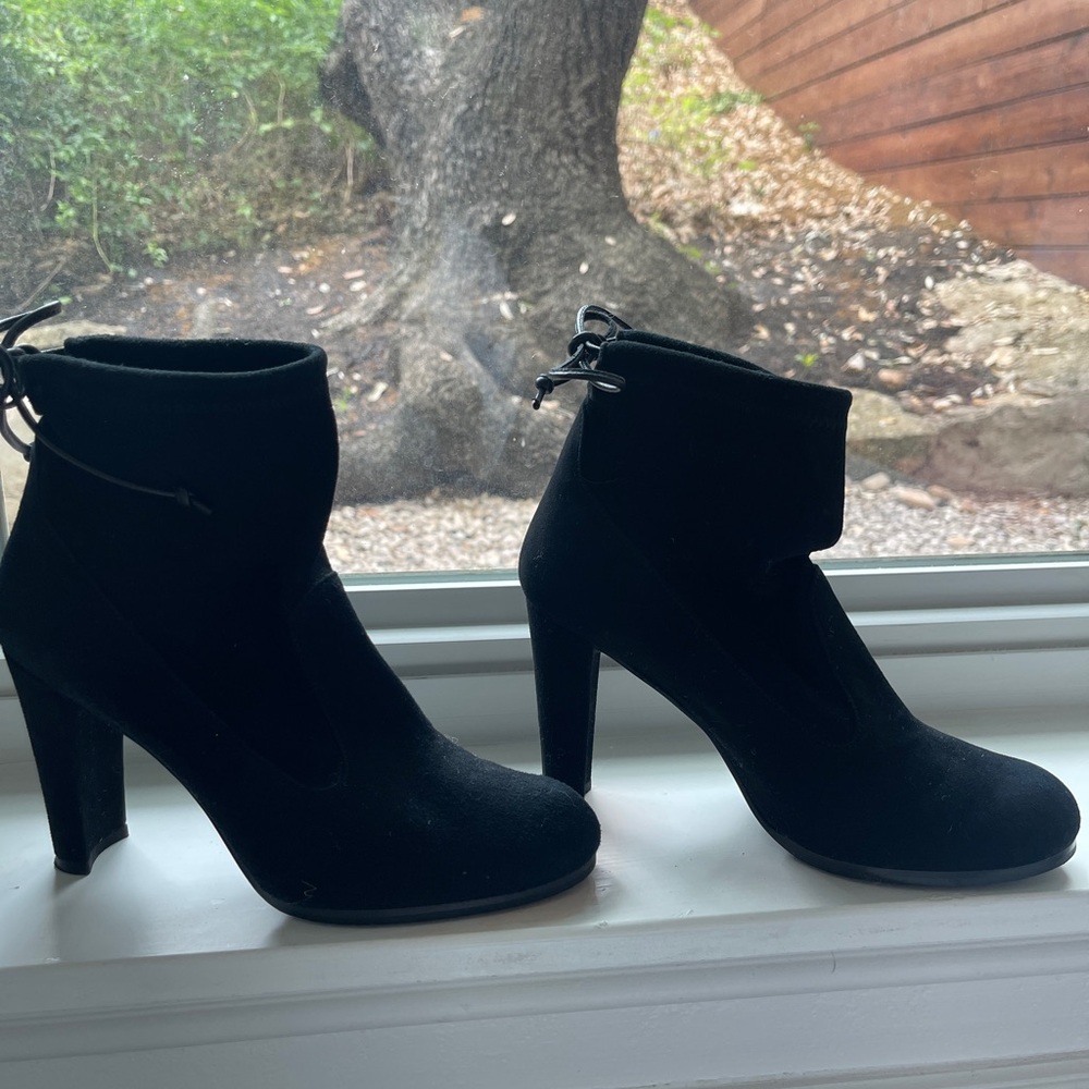 Stuart Weitzman Black Heeled Boots